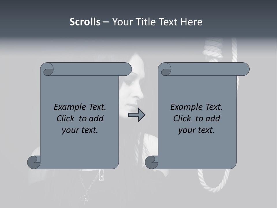 Victim Goth Loop PowerPoint Template