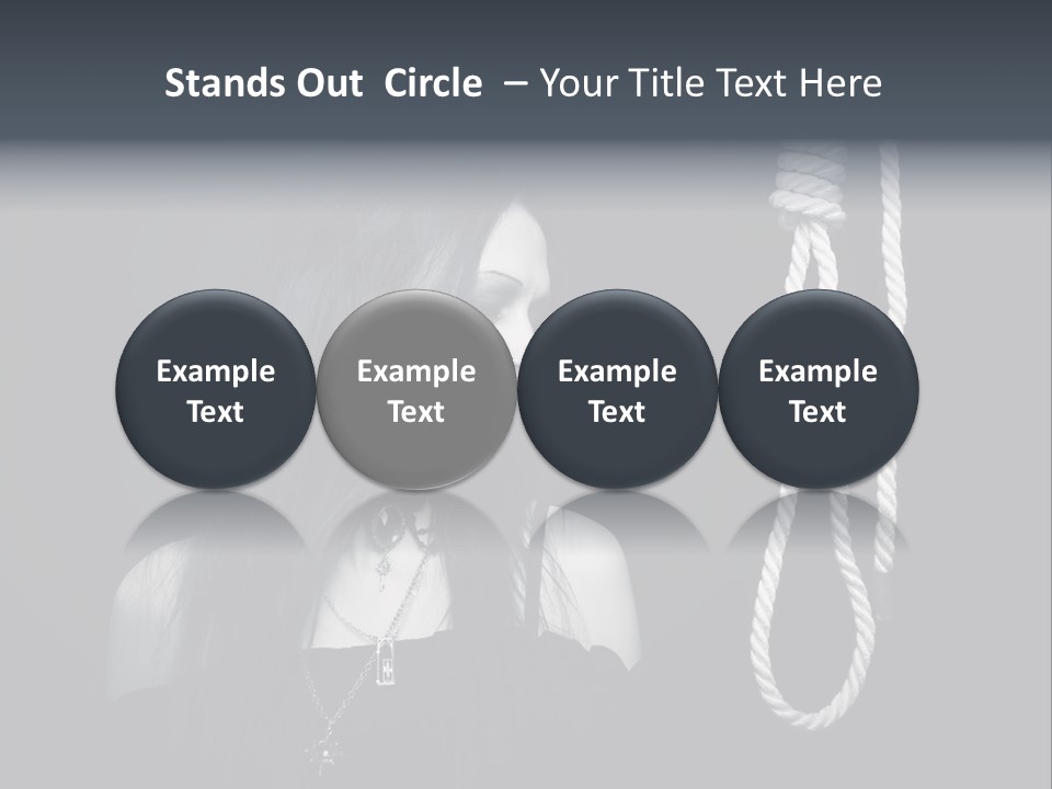 Victim Goth Loop PowerPoint Template