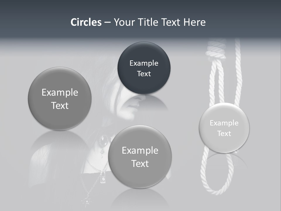 Victim Goth Loop PowerPoint Template