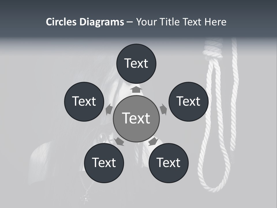 Victim Goth Loop PowerPoint Template