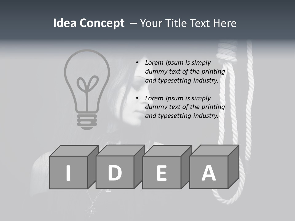 Victim Goth Loop PowerPoint Template