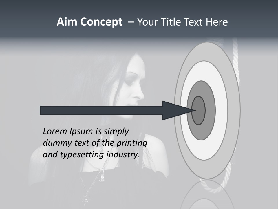 Victim Goth Loop PowerPoint Template