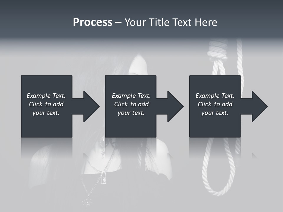 Victim Goth Loop PowerPoint Template