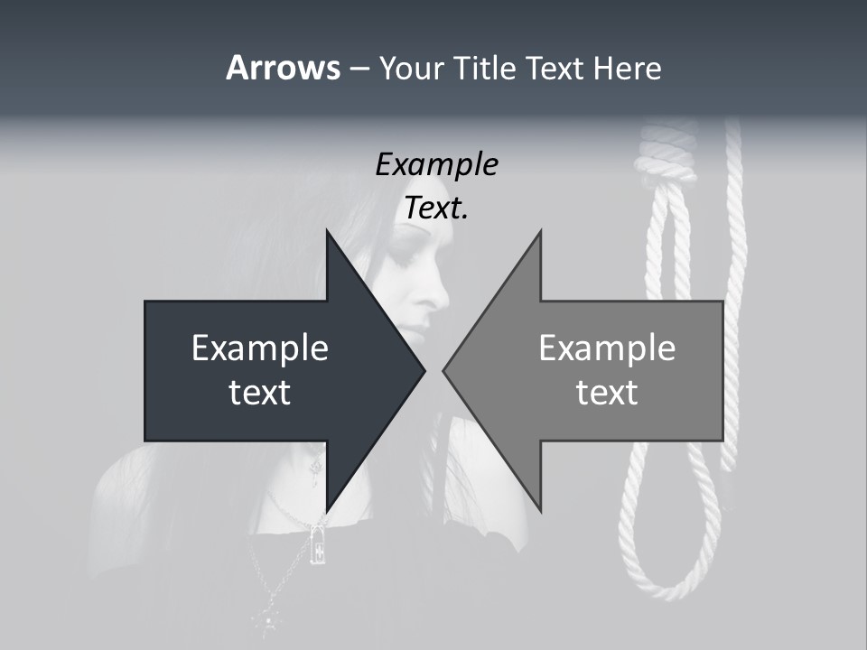 Victim Goth Loop PowerPoint Template