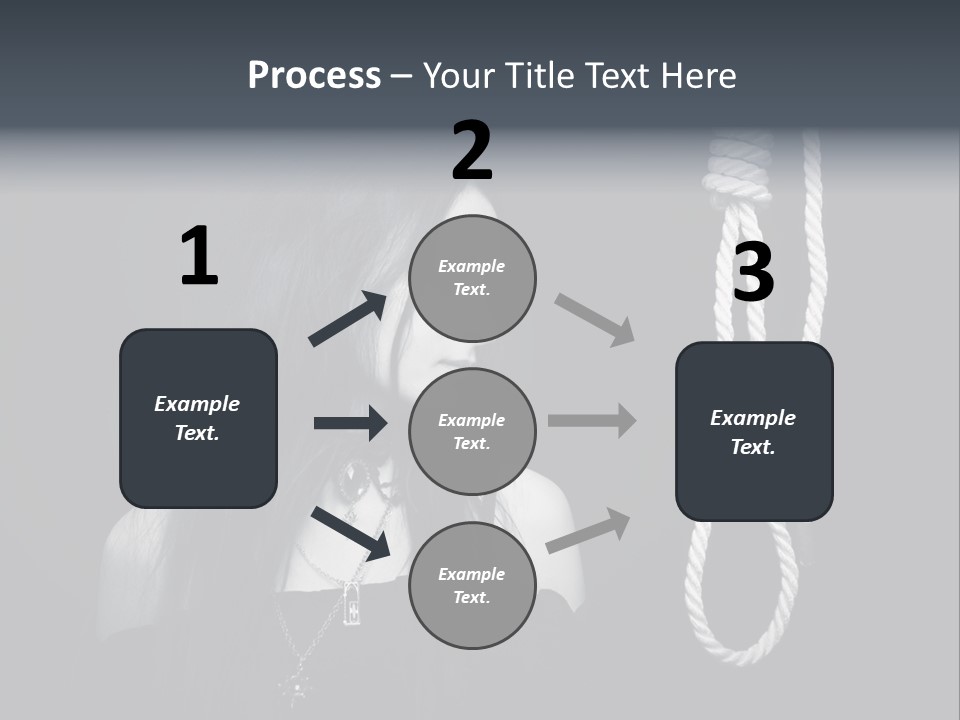 Victim Goth Loop PowerPoint Template