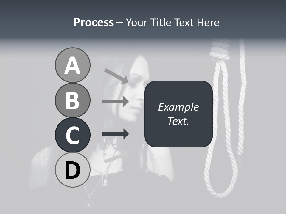 Victim Goth Loop PowerPoint Template