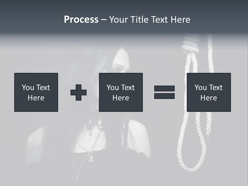 Victim Goth Loop PowerPoint Template