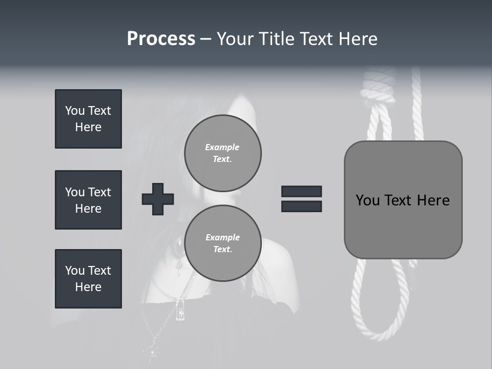 Victim Goth Loop PowerPoint Template