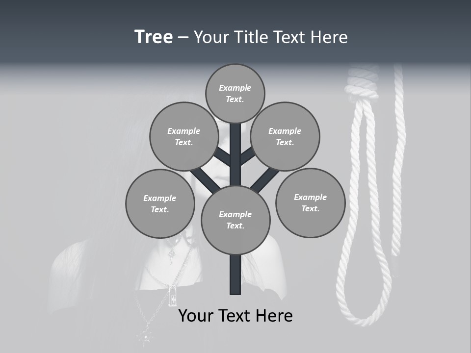 Victim Goth Loop PowerPoint Template