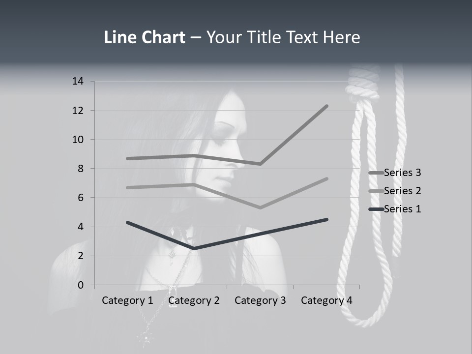 Victim Goth Loop PowerPoint Template