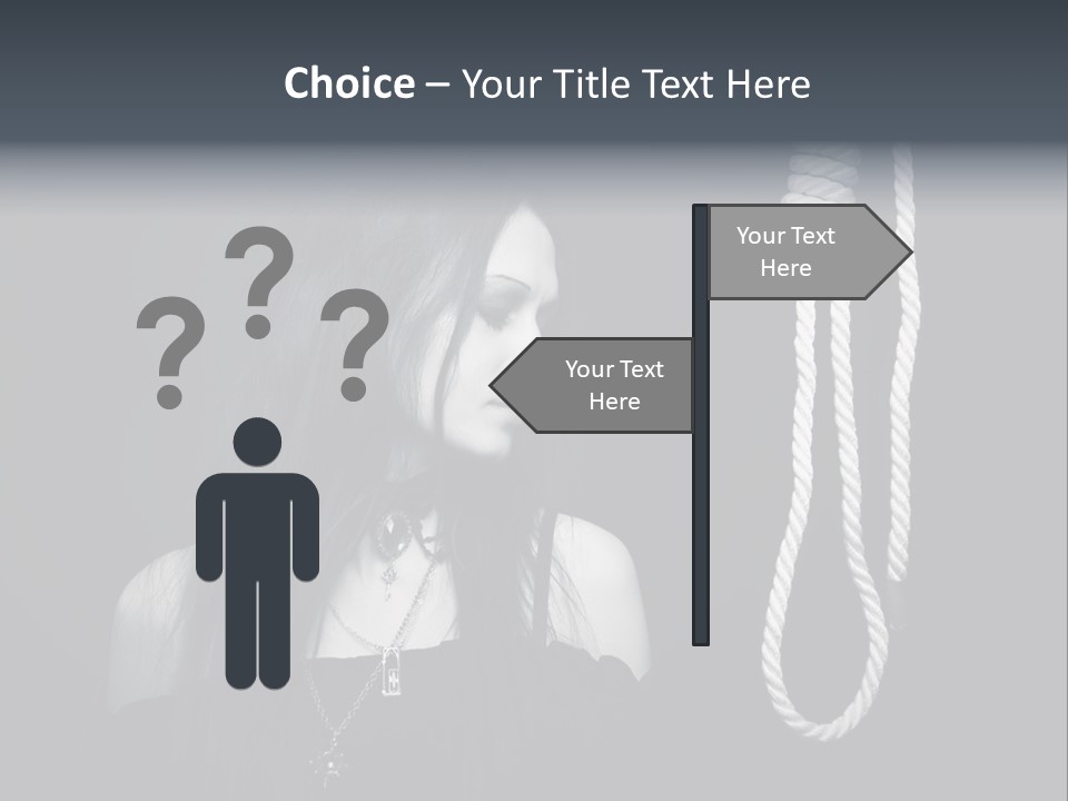 Victim Goth Loop PowerPoint Template