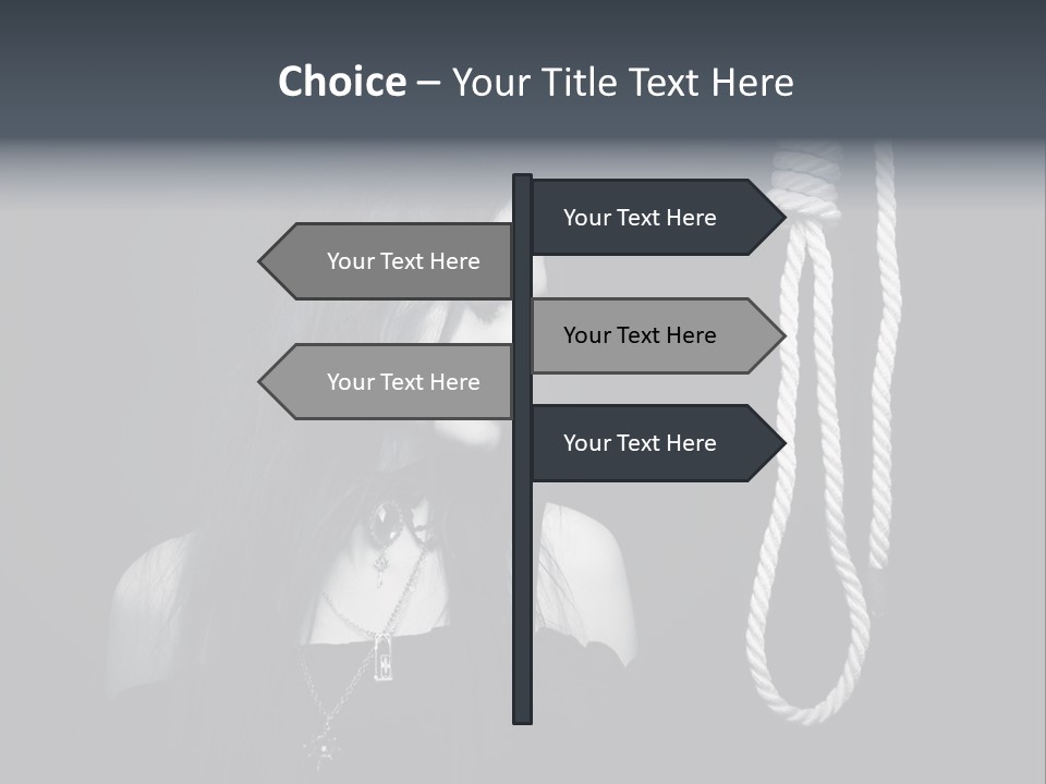 Victim Goth Loop PowerPoint Template