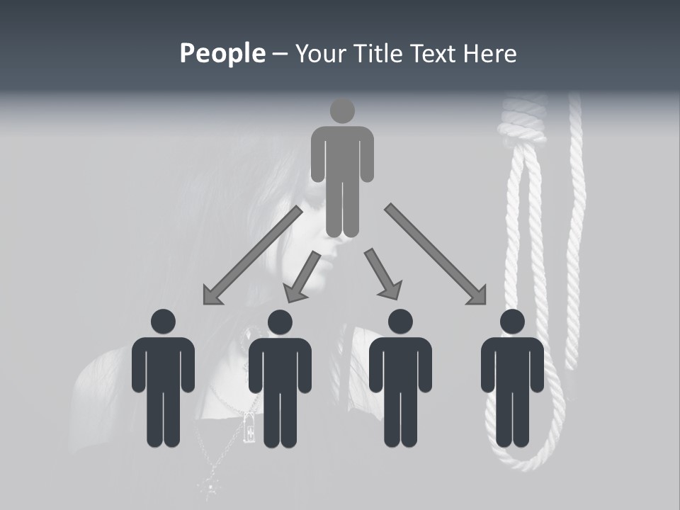 Victim Goth Loop PowerPoint Template