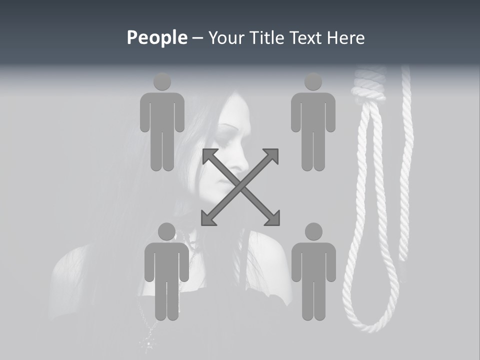 Victim Goth Loop PowerPoint Template