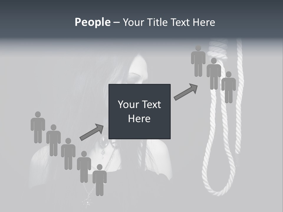 Victim Goth Loop PowerPoint Template