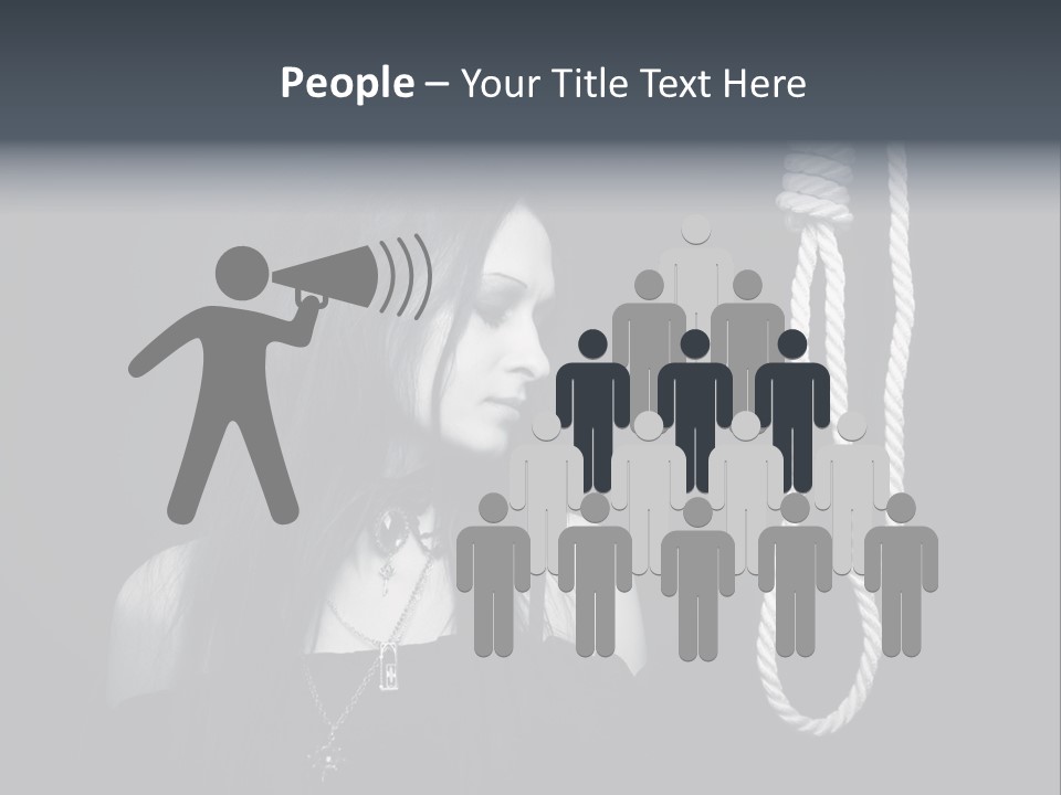 Victim Goth Loop PowerPoint Template