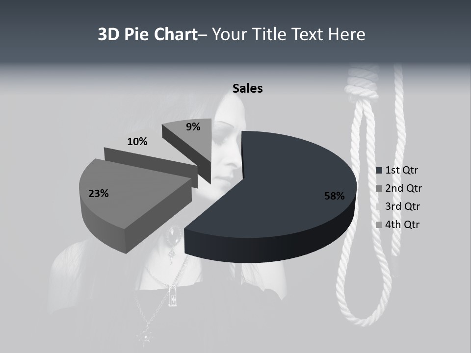Victim Goth Loop PowerPoint Template