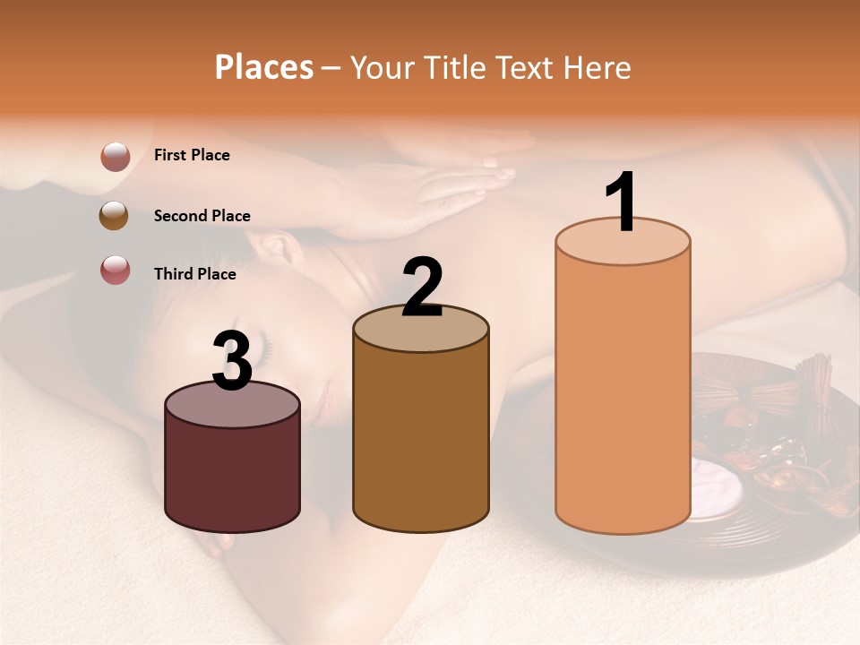 Lying Down Spa Hand PowerPoint Template