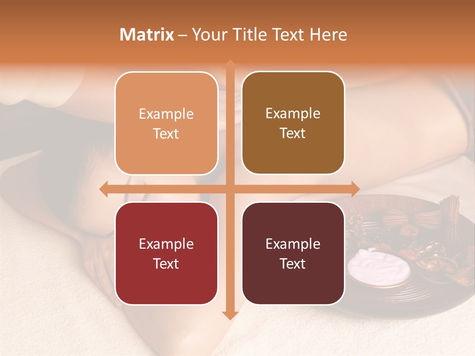 Lying Down Spa Hand PowerPoint Template