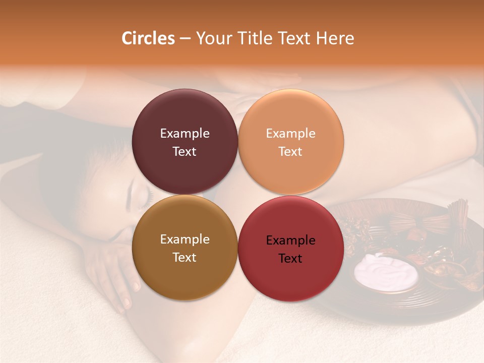 Lying Down Spa Hand PowerPoint Template