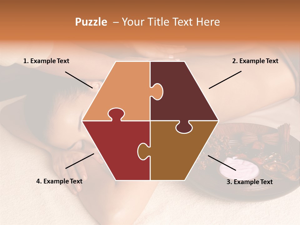 Lying Down Spa Hand PowerPoint Template