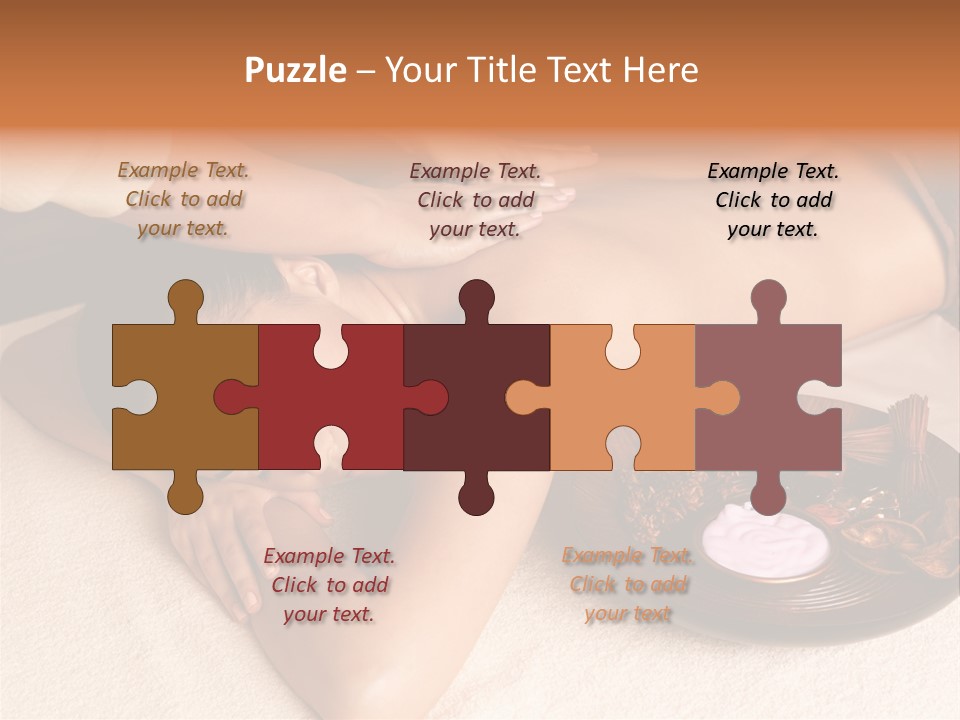 Lying Down Spa Hand PowerPoint Template