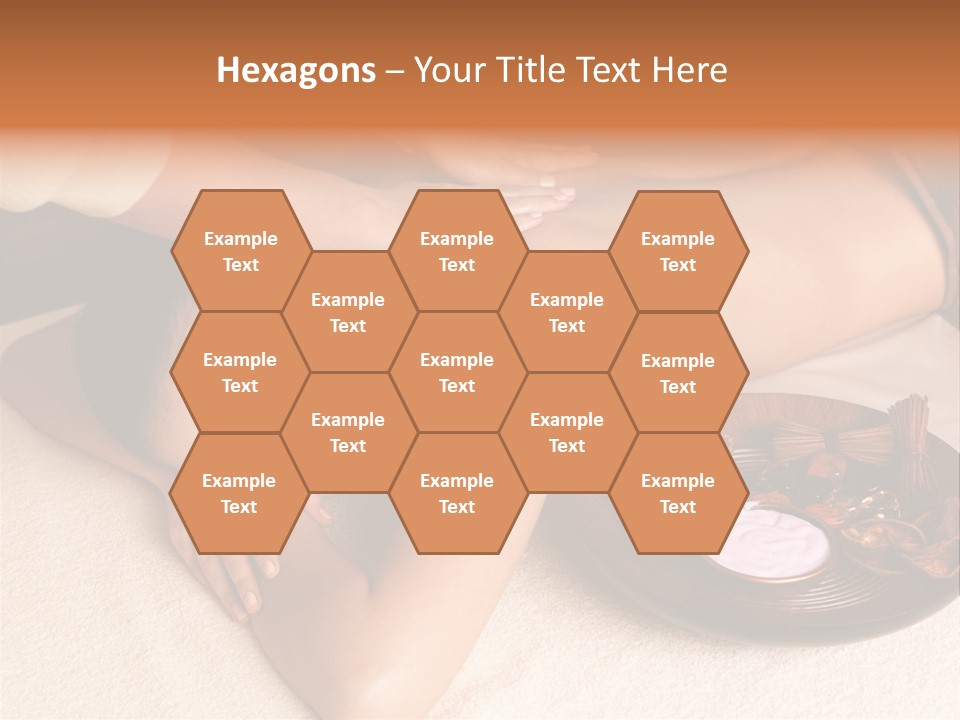 Lying Down Spa Hand PowerPoint Template