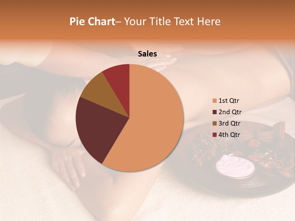 Lying Down Spa Hand PowerPoint Template