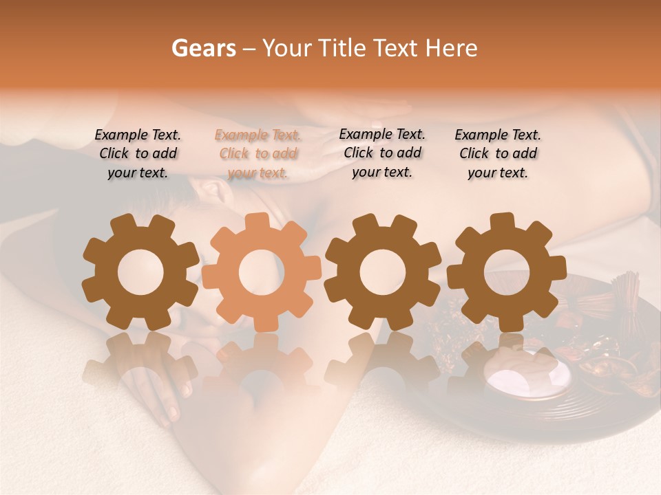 Lying Down Spa Hand PowerPoint Template