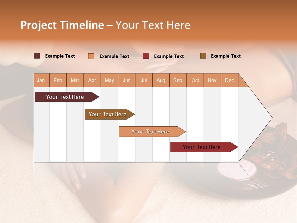 Lying Down Spa Hand PowerPoint Template