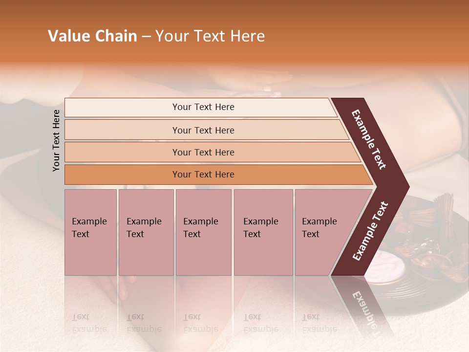 Lying Down Spa Hand PowerPoint Template