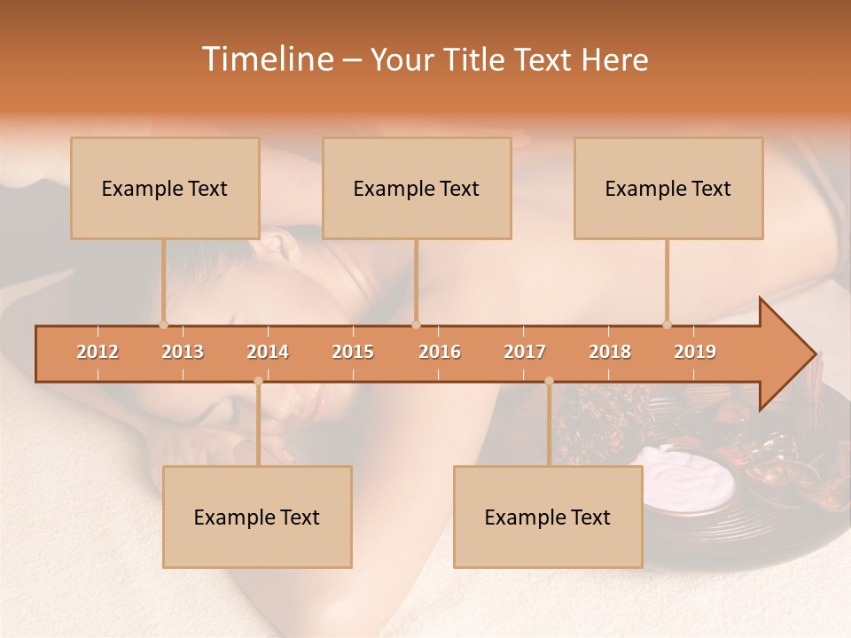 Lying Down Spa Hand PowerPoint Template