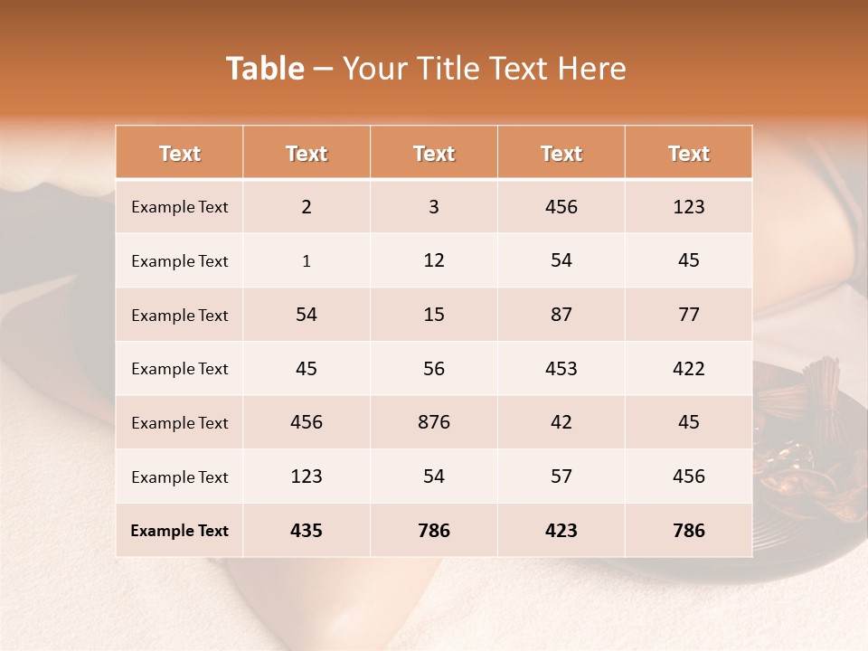 Lying Down Spa Hand PowerPoint Template