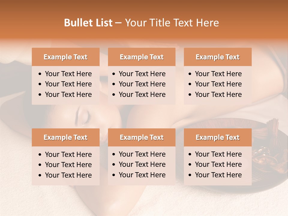 Lying Down Spa Hand PowerPoint Template