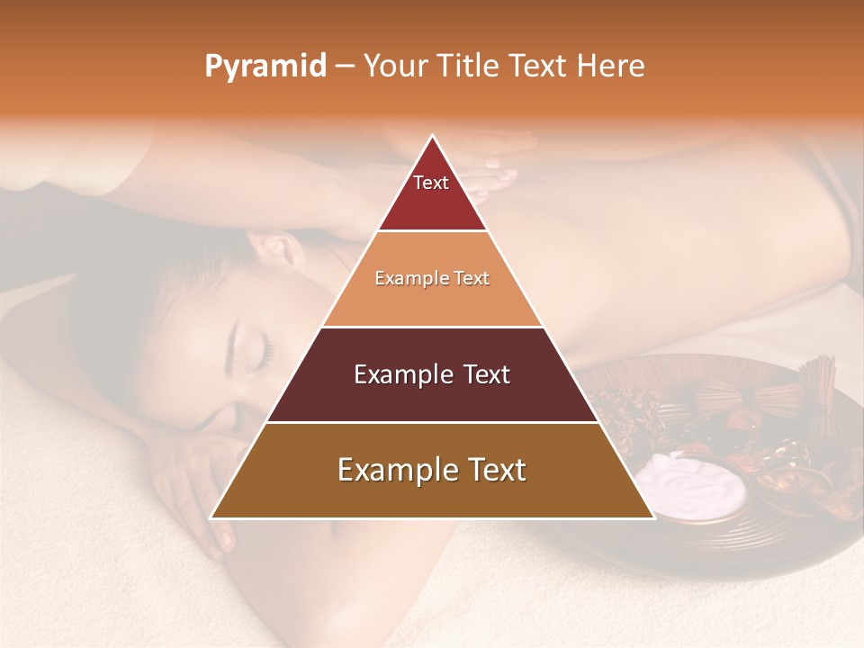 Lying Down Spa Hand PowerPoint Template