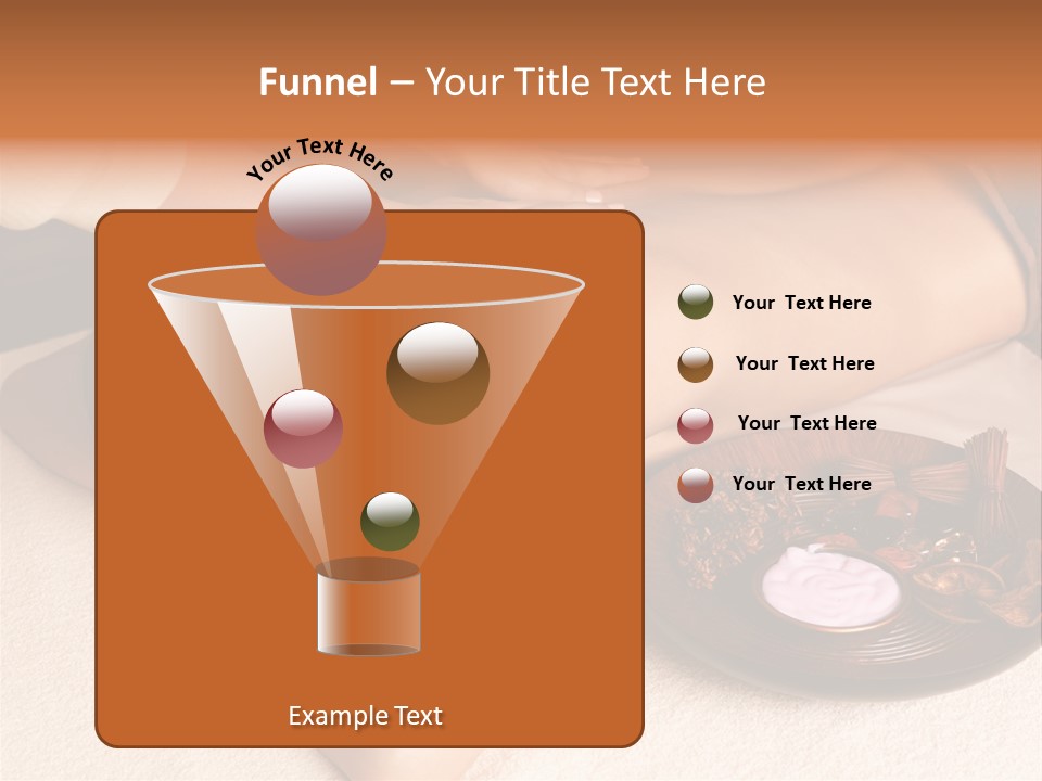 Lying Down Spa Hand PowerPoint Template