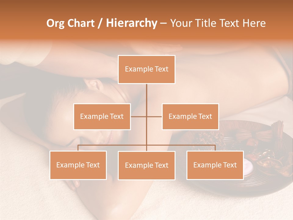 Lying Down Spa Hand PowerPoint Template