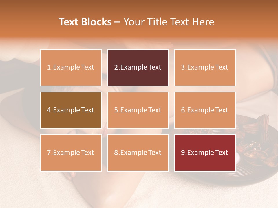 Lying Down Spa Hand PowerPoint Template