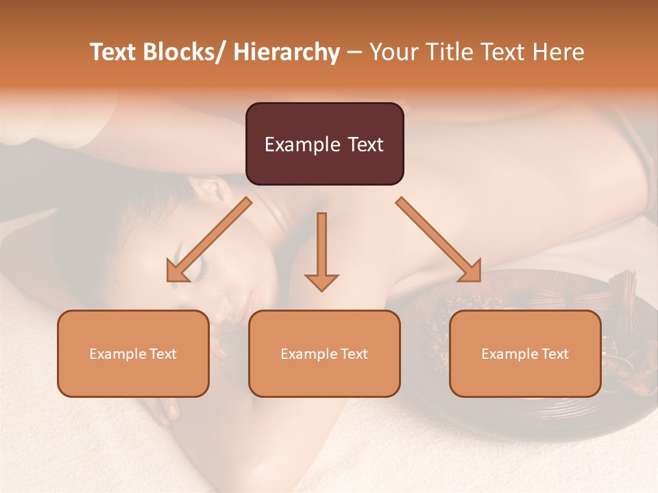 Lying Down Spa Hand PowerPoint Template