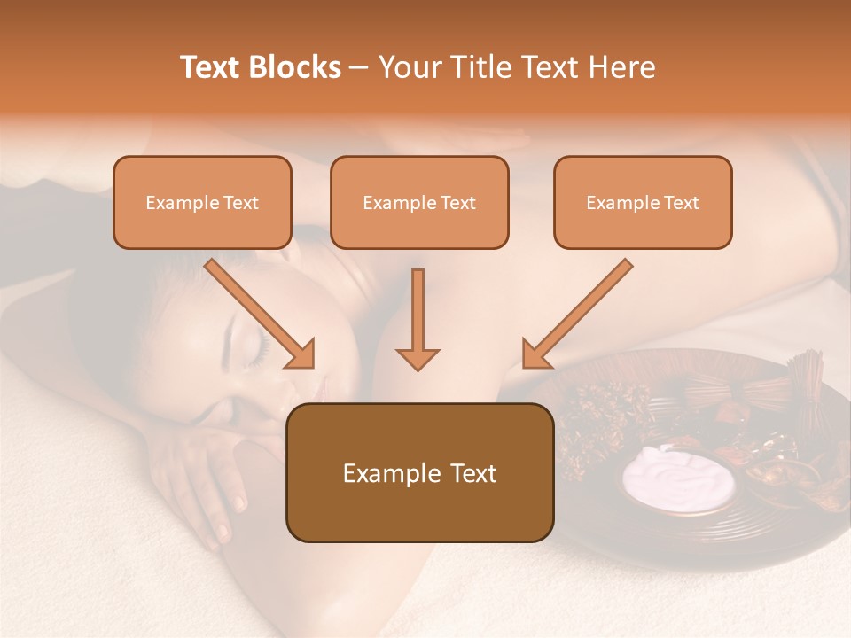 Lying Down Spa Hand PowerPoint Template