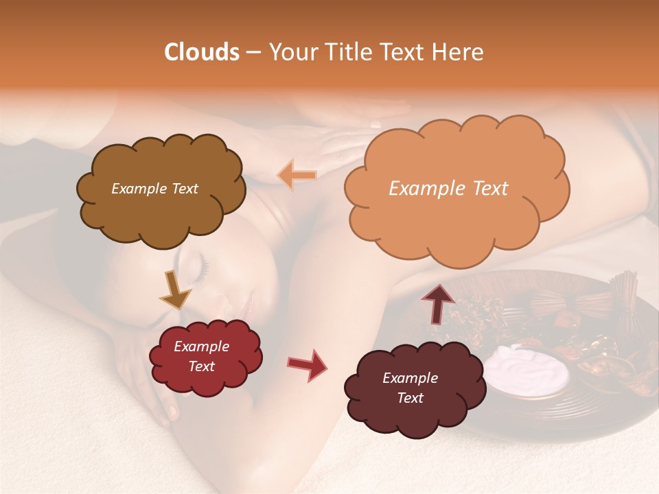 Lying Down Spa Hand PowerPoint Template