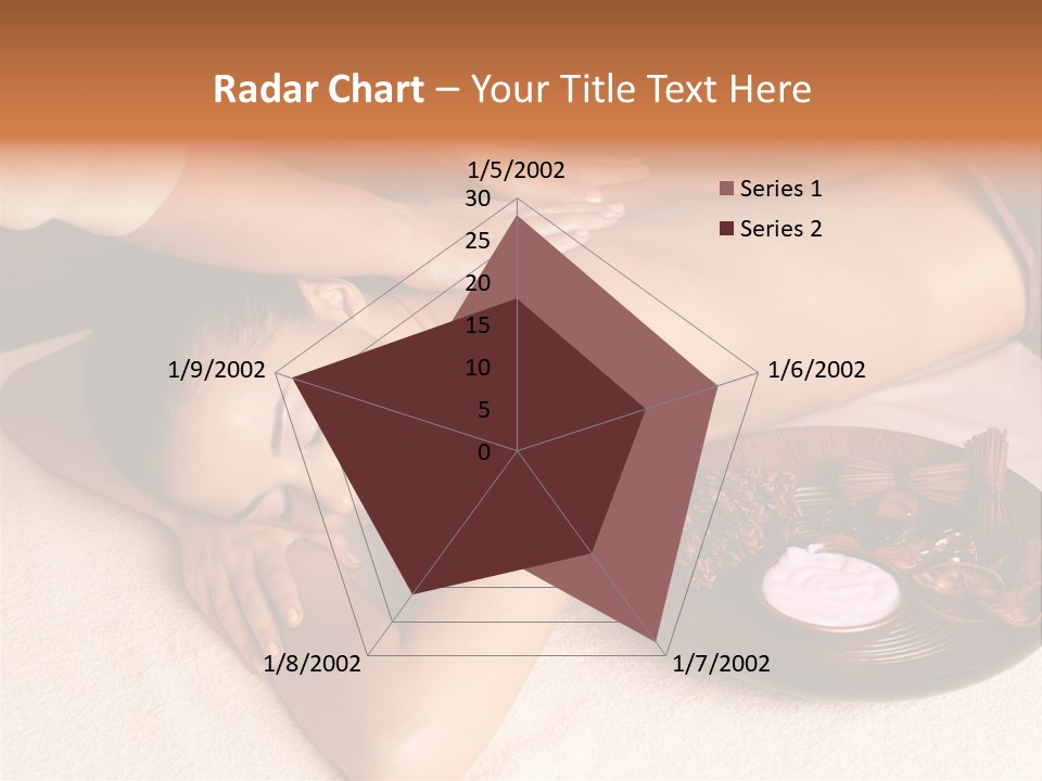 Lying Down Spa Hand PowerPoint Template