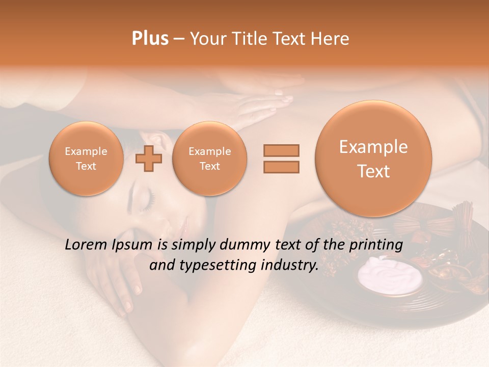 Lying Down Spa Hand PowerPoint Template