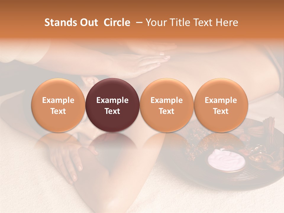 Lying Down Spa Hand PowerPoint Template