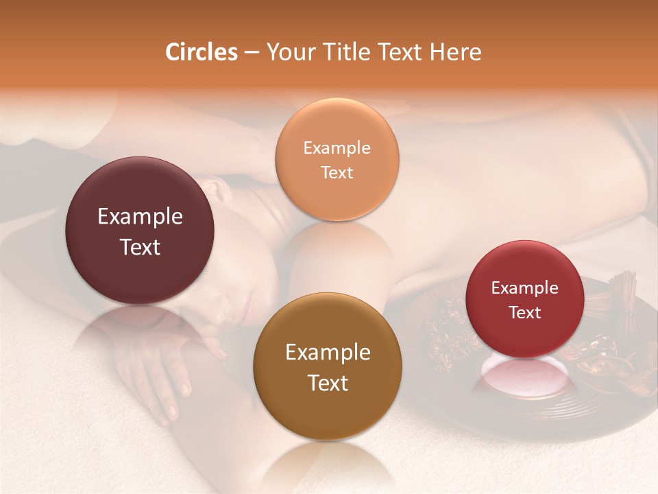 Lying Down Spa Hand PowerPoint Template