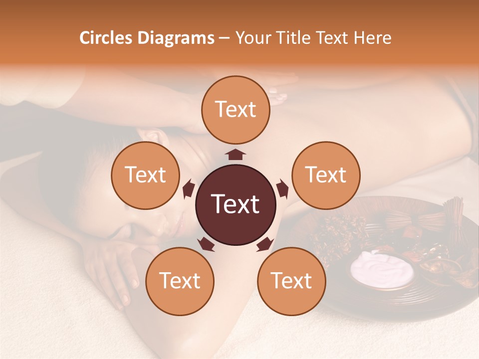 Lying Down Spa Hand PowerPoint Template