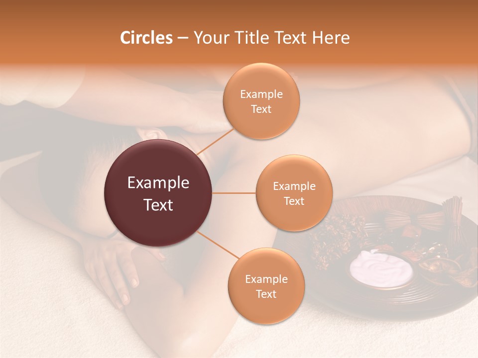 Lying Down Spa Hand PowerPoint Template