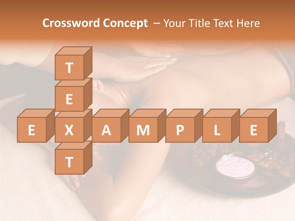 Lying Down Spa Hand PowerPoint Template