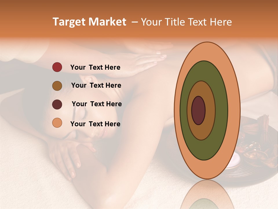 Lying Down Spa Hand PowerPoint Template