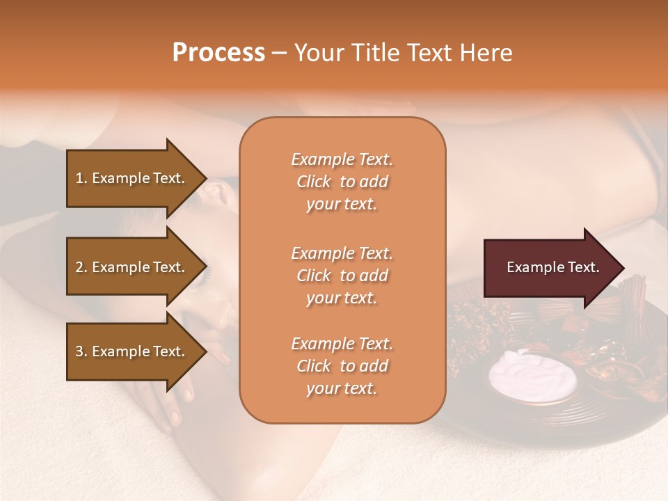 Lying Down Spa Hand PowerPoint Template